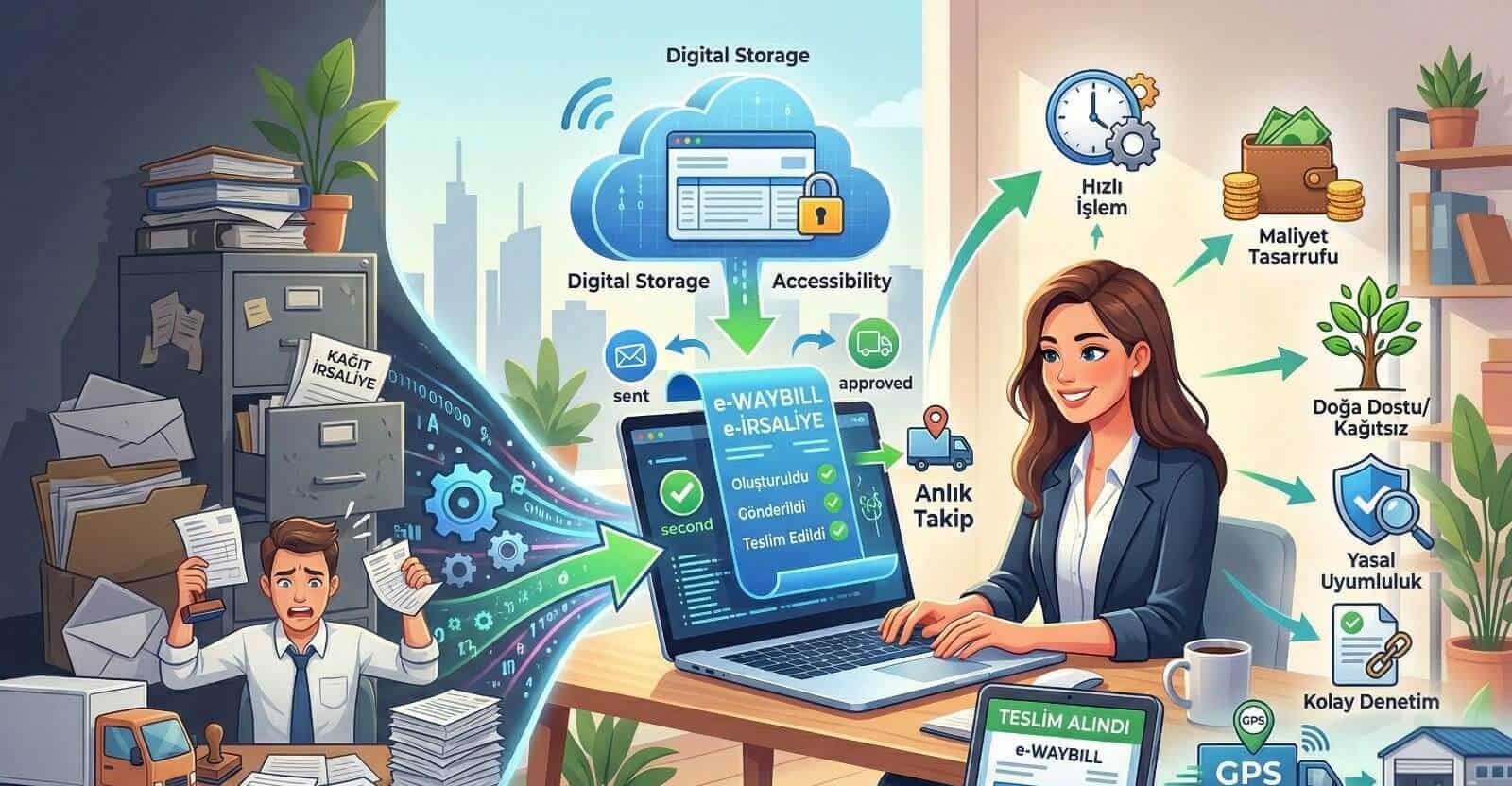 e-İrsaliye Kullanmanın Sağladığı Faydalar